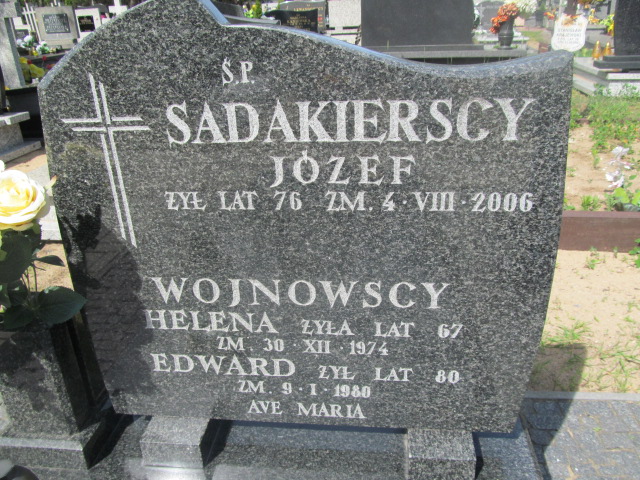 Józef Sadakierski Włocławek Michelin - Grobonet - Wyszukiwarka osób pochowanych