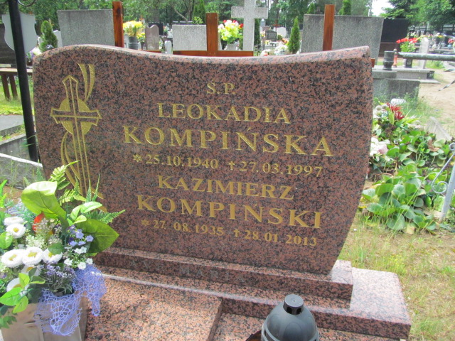 Grób Leokadia Kompińska