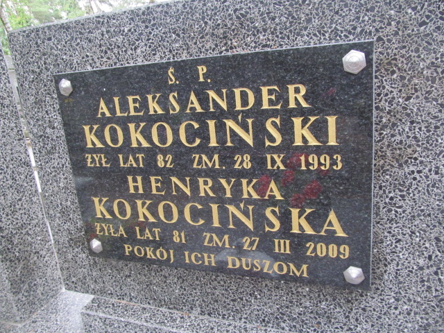 Grób Henryka Kokocińska