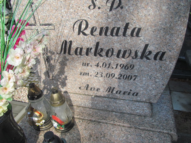 Renata Markowska 1969 Włocławek Michelin - Grobonet - Wyszukiwarka osób pochowanych